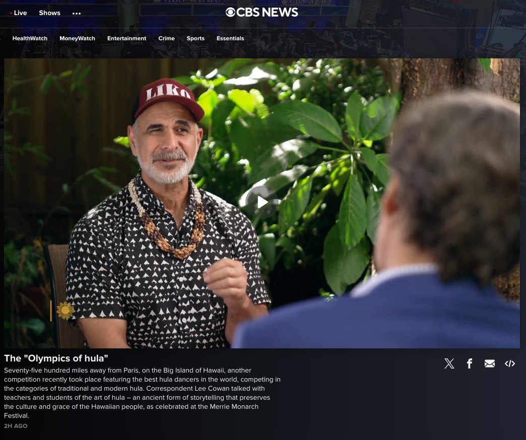 Kumu on CBS Sunday Morning